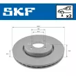 SKF VKBD 80010 V2 - Jeu de 2 disques de frein avant