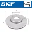 SKF VKBD 80019 V1 - Jeu de 2 disques de frein arrière
