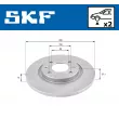 SKF VKBD 80033 S2 - Jeu de 2 disques de frein arrière