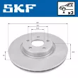 SKF VKBD 80053 V2 - Jeu de 2 disques de frein arrière