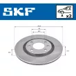 SKF VKBD 80094 V2 - Jeu de 2 disques de frein arrière