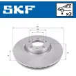 SKF VKBD 80106 V2 - Jeu de 2 disques de frein arrière