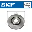 SKF VKBD 80135 V2 - Jeu de 2 disques de frein arrière