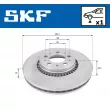 SKF VKBD 80144 V1 - Jeu de 2 disques de frein arrière