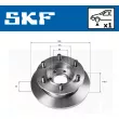 SKF VKBD 80157 S1 - Jeu de 2 disques de frein arrière