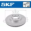 SKF VKBD 80167 V2 - Jeu de 2 disques de frein arrière