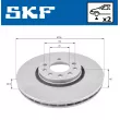 SKF VKBD 80170 V2 - Jeu de 2 disques de frein arrière