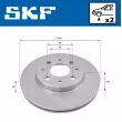 SKF VKBD 80175 V2 - Jeu de 2 disques de frein arrière