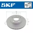 SKF VKBD 80177 V2 - Jeu de 2 disques de frein arrière