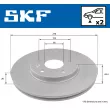 SKF VKBD 80222 V2 - Jeu de 2 disques de frein arrière