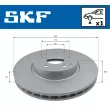 SKF VKBD 80257 V1 - Jeu de 2 disques de frein arrière