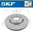 SKF VKBD 80261 V2 - Jeu de 2 disques de frein arrière