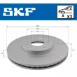 SKF VKBD 80267 V1 - Jeu de 2 disques de frein arrière