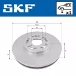 SKF VKBD 80278 V1 - Jeu de 2 disques de frein arrière