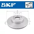 SKF VKBD 80287 V1 - Jeu de 2 disques de frein arrière