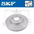 SKF VKBD 80299 V1 - Jeu de 2 disques de frein arrière