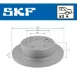 SKF VKBD 90032 S1 - Jeu de 2 disques de frein arrière