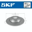 SKF VKBD 90075 S2 - Jeu de 2 disques de frein arrière