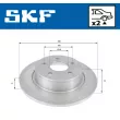SKF VKBD 90121 S2 - Jeu de 2 disques de frein arrière