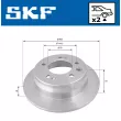 SKF VKBD 90186 S2 - Jeu de 2 disques de frein arrière
