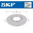 SKF VKBD 90207 S2 - Jeu de 2 disques de frein arrière