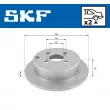 SKF VKBD 90251 S2 - Jeu de 2 disques de frein arrière
