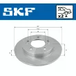 SKF VKBD 90310 S2 - Jeu de 2 disques de frein arrière