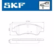 SKF VKBP 80002 - Jeu de 4 plaquettes de frein avant