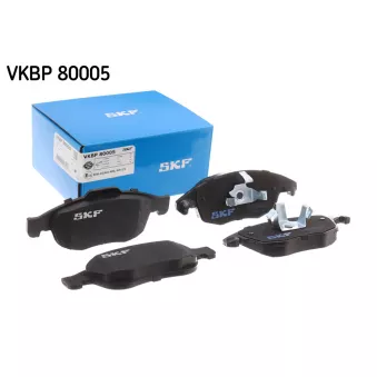Jeu de 4 plaquettes de frein avant SKF VKBP 80005 pour PEUGEOT PARTNER 1.6 BlueHDi 100 - 100cv