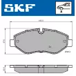 SKF VKBP 80006 - Jeu de 4 plaquettes de frein avant