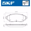 SKF VKBP 80012 - Jeu de 4 plaquettes de frein avant