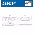 SKF VKBP 80019 - Jeu de 4 plaquettes de frein avant