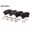 SKF VKBP 80024 - Jeu de 4 plaquettes de frein avant