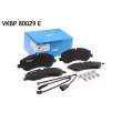 Jeu de 4 plaquettes de frein avant SKF [VKBP 80029 E]