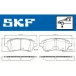 SKF VKBP 80031 - Jeu de 4 plaquettes de frein avant