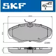 SKF VKBP 80034 - Jeu de 4 plaquettes de frein avant