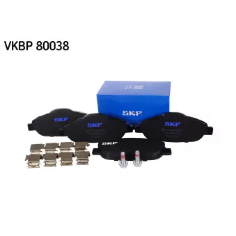 SKF VKBP 80038 - Jeu de 4 plaquettes de frein avant