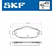 SKF VKBP 80038 - Jeu de 4 plaquettes de frein avant