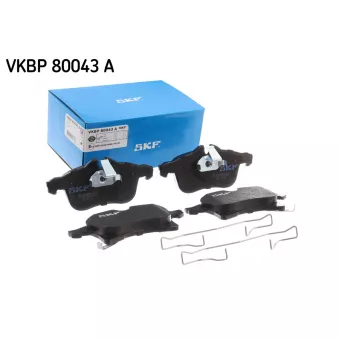 Jeu de 4 plaquettes de frein avant SKF VKBP 80043 A pour OPEL ASTRA 1.6 EcoTec - 103cv