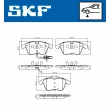 SKF VKBP 80046 E - Jeu de 4 plaquettes de frein avant