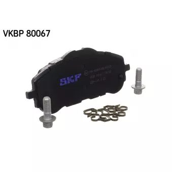 Jeu de 4 plaquettes de frein avant SKF VKBP 80067 pour OPEL ASTRA 1,6 Plug-In-Hybrid - 181cv