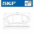 SKF VKBP 80069 - Jeu de 4 plaquettes de frein avant