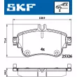 SKF VKBP 80099 - Jeu de 4 plaquettes de frein avant