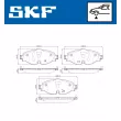 SKF VKBP 80104 - Jeu de 4 plaquettes de frein avant
