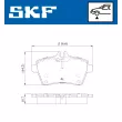 SKF VKBP 80105 - Jeu de 4 plaquettes de frein avant