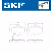 SKF VKBP 80111 A - Jeu de 4 plaquettes de frein avant