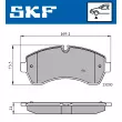 SKF VKBP 80115 - Jeu de 4 plaquettes de frein avant