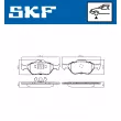 SKF VKBP 80125 - Jeu de 4 plaquettes de frein avant