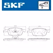 SKF VKBP 80151 - Jeu de 4 plaquettes de frein avant