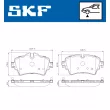 SKF VKBP 80153 - Jeu de 4 plaquettes de frein avant